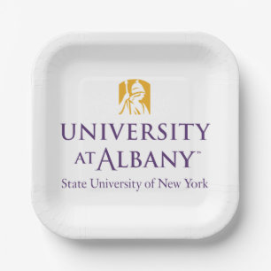 University at Albany Iconic Logo Paper Plates