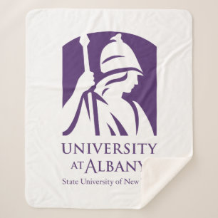 University at Albany Iconic Logo Sherpa Blanket