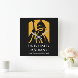 University at Albany Iconic Logo Square Wall Clock