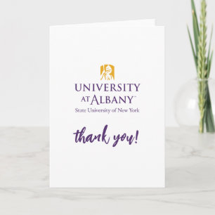 University at Albany Iconic Logo Thank You Card
