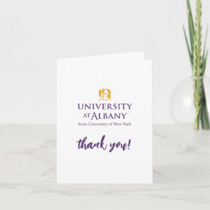 University at Albany Iconic Logo Thank You Card