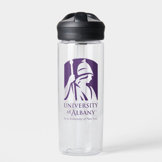 University at Albany Iconic Logo Water Bottle (Front)
