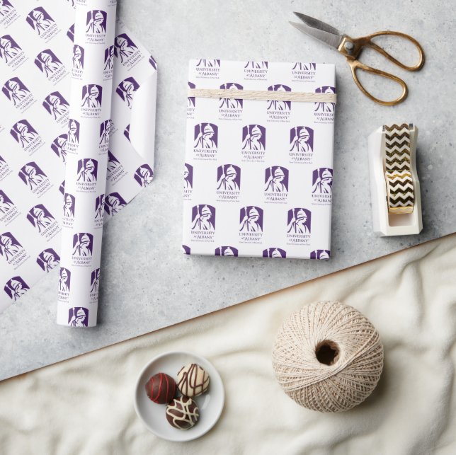University at Albany Iconic Logo Wrapping Paper (Crafts)