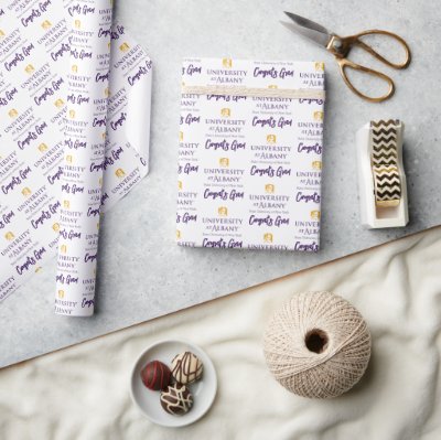 University at Albany Iconic Logo Wrapping Paper