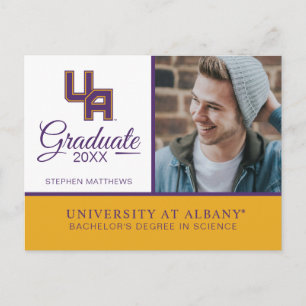 University at Albany Initials Logo Announcement Postcard