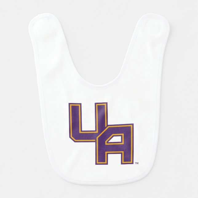 University at Albany Initials Logo Baby Bib (Front)