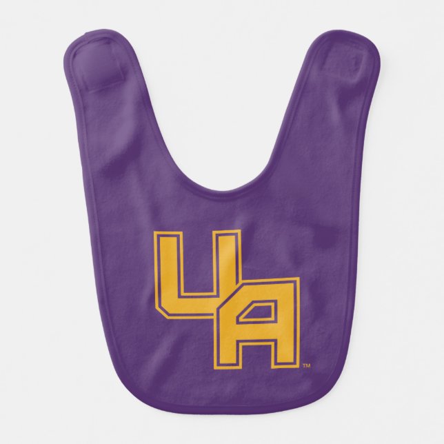 University at Albany Initials Logo Baby Bib (Front)