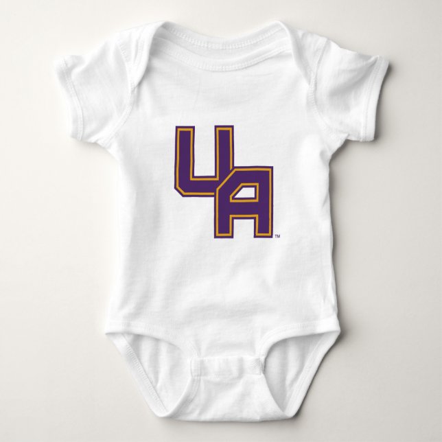University at Albany Initials Logo Baby Bodysuit (Front)