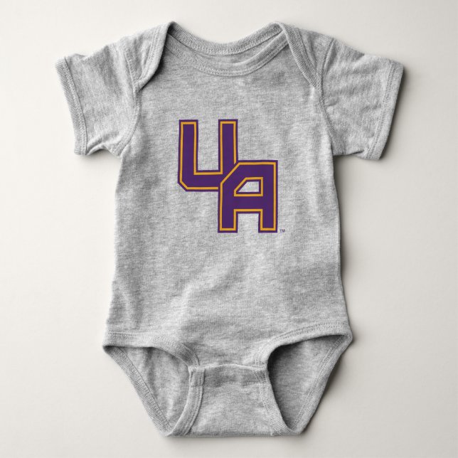 University at Albany Initials Logo Baby Bodysuit (Front)
