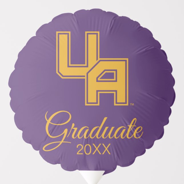 University at Albany Initials Logo Balloon (Front)