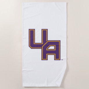 University at Albany Initials Logo Beach Towel