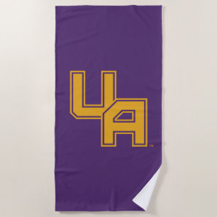 University at Albany Initials Logo Beach Towel