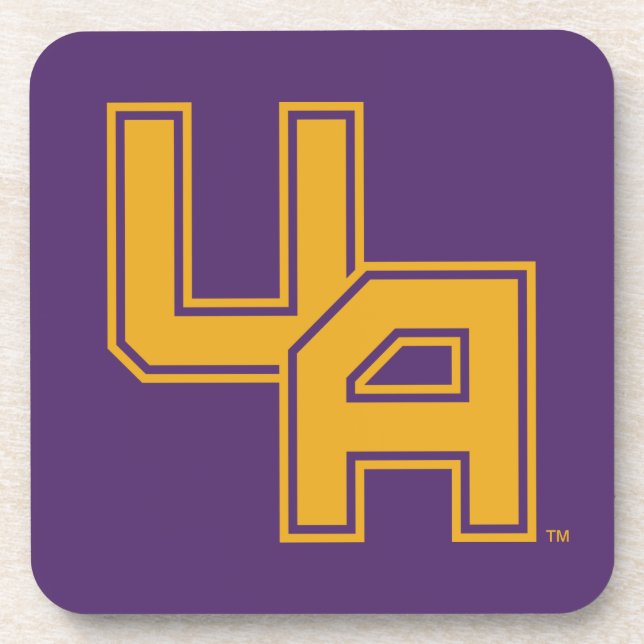 University at Albany Initials Logo Beverage Coaster (Front)