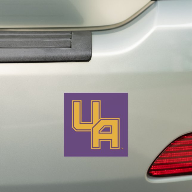 University at Albany Initials Logo Car Magnet (In Situ)