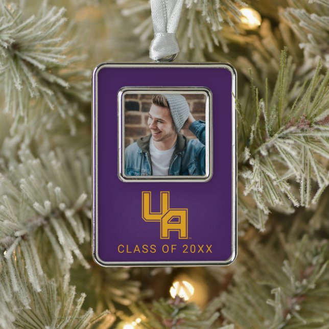 University at Albany Initials Logo Christmas Ornament (Tree)