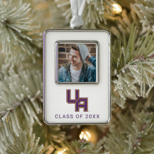 University at Albany Initials Logo Christmas Ornament