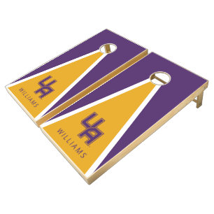 University at Albany Initials Logo Cornhole Set