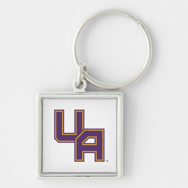 University at Albany Initials Logo Keychain (Front)