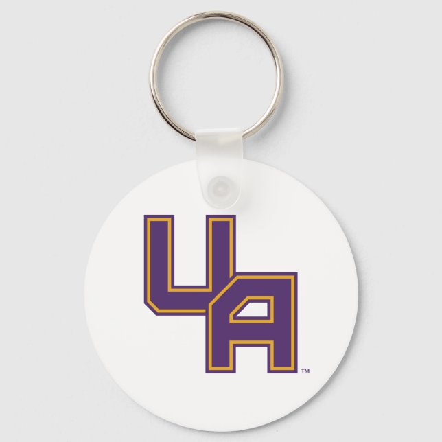 University at Albany Initials Logo Keychain (Front)