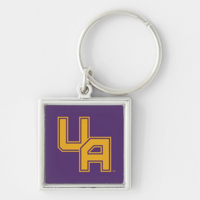 University at Albany Initials Logo Keychain (Front)