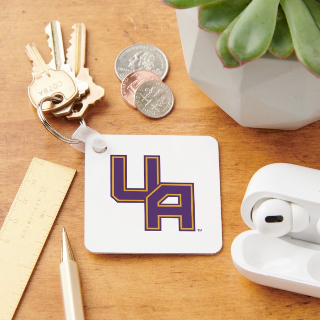 University at Albany Initials Logo Keychain (Desk)
