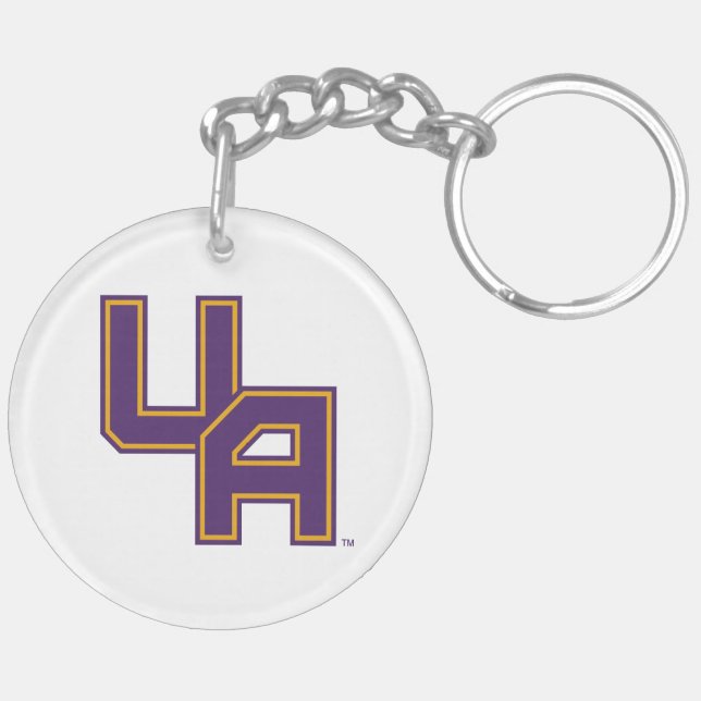 University at Albany Initials Logo Keychain (Back Left)