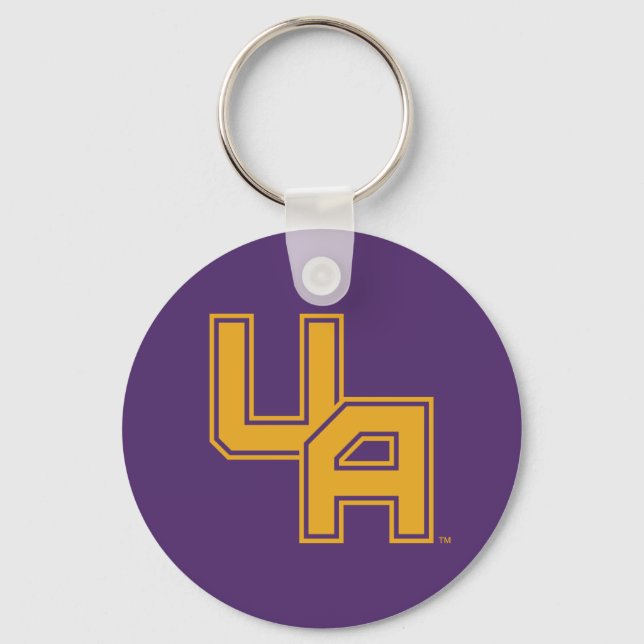 University at Albany Initials Logo Keychain (Front)