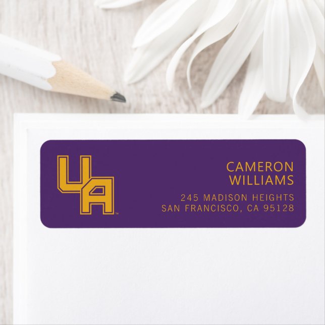 University at Albany Initials Logo Label (Insitu)