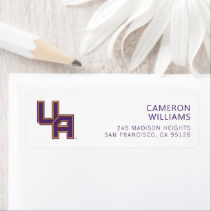 University at Albany Initials Logo Label