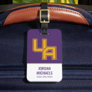 University at Albany Initials Logo Luggage Tag