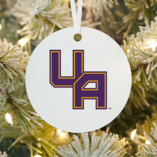 University at Albany Initials Logo Metal Ornament