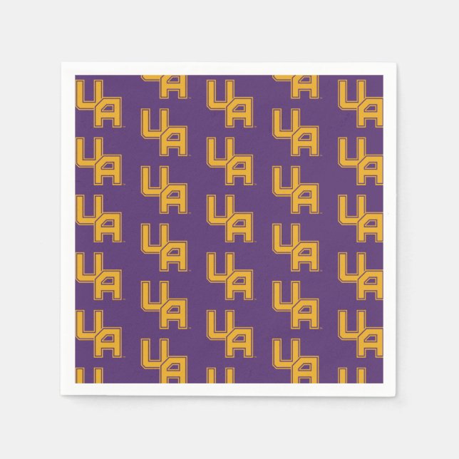 University at Albany Initials Logo Napkins (Front)