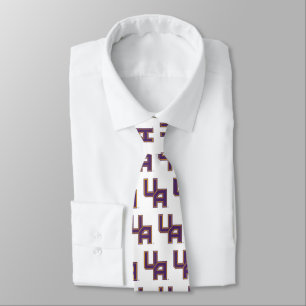 University at Albany Initials Logo Neck Tie