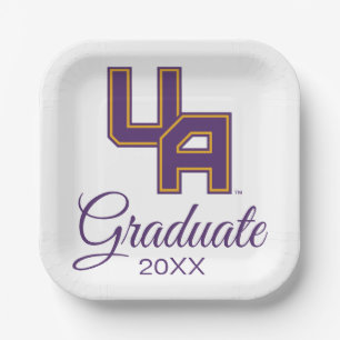 University at Albany Initials Logo Paper Plates