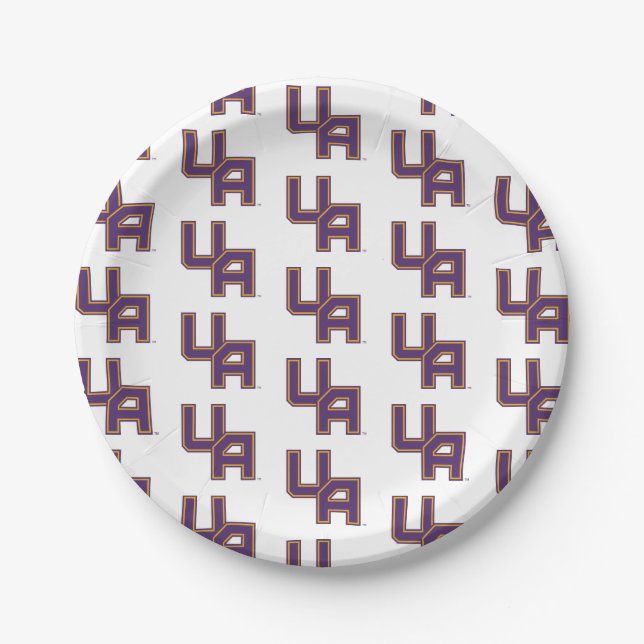 University at Albany Initials Logo Paper Plates (Front)