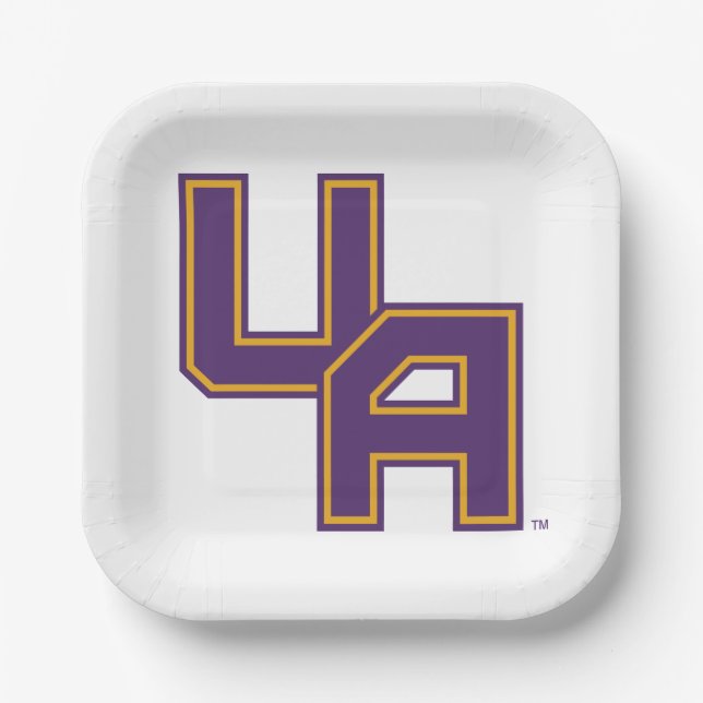 University at Albany Initials Logo Paper Plates (Front)