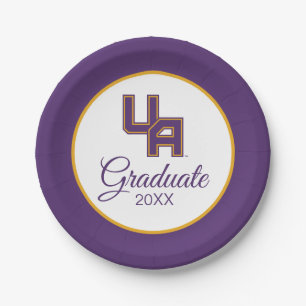 University at Albany Initials Logo Paper Plates