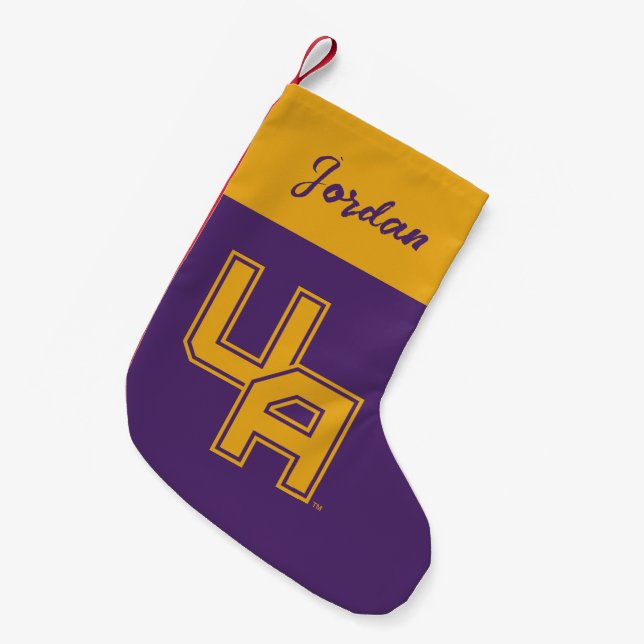 University at Albany Initials Logo Small Christmas Stocking (Front (Hanging))