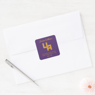 University at Albany Initials Logo Square Sticker