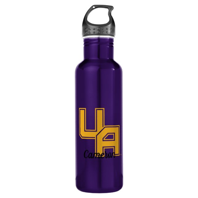 University at Albany Initials Logo Stainless Steel Water Bottle (Front)