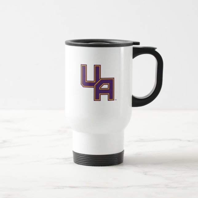 University at Albany Initials Logo Travel Mug (Right)