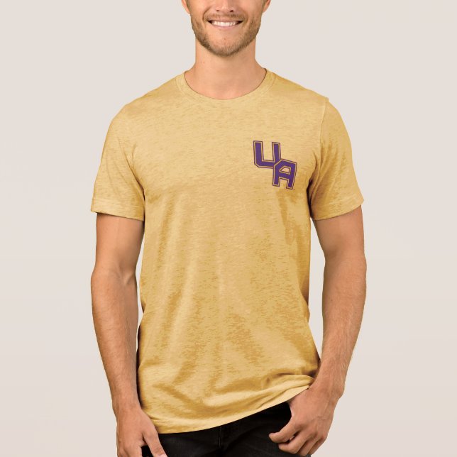 University at Albany Initials Logo Tri-Blend Shirt (Front)