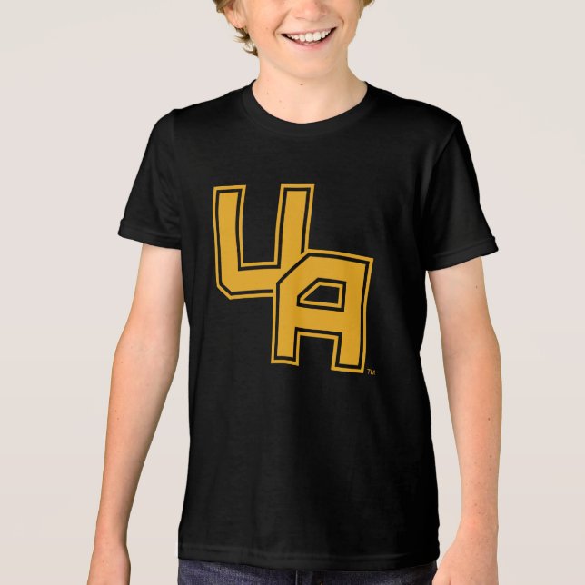 University at Albany Initials Logo Tri-Blend Shirt (Front)