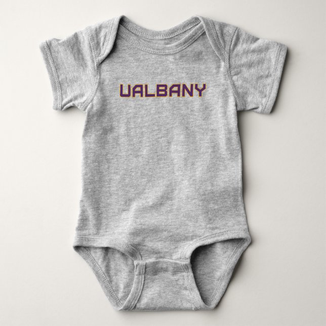 University at Albany Wordmark Baby Bodysuit (Front)