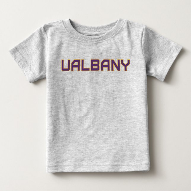 University at Albany Wordmark Baby T-Shirt (Front)