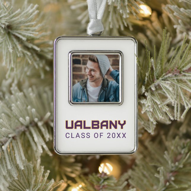 University at Albany Wordmark Christmas Ornament (Tree)