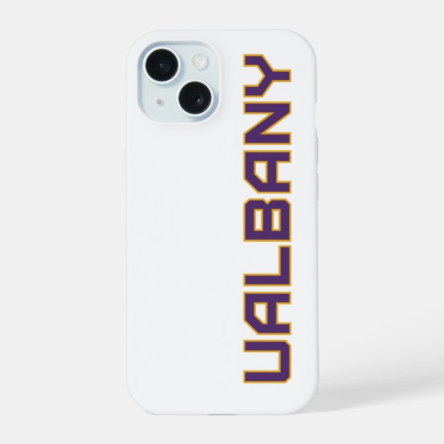 University at Albany Wordmark iPhone 15 Case (Back)