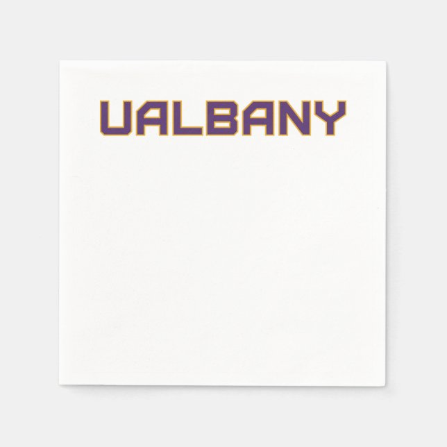 University at Albany Wordmark Napkins (Front)
