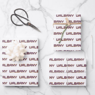 University at Albany Wordmark Wrapping Paper Sheets