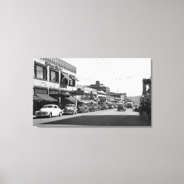 University Avenue in Seattle, Washington Canvas Print (Front)